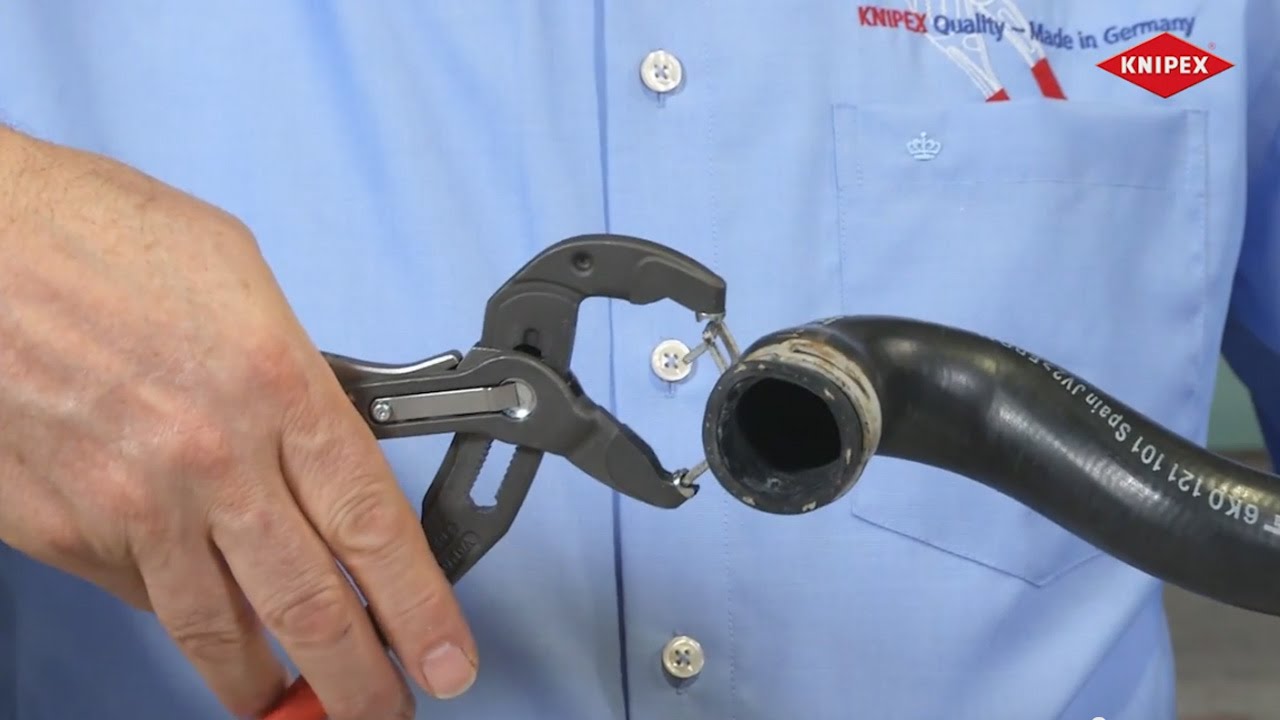 KNIPEX Federbandschellenzange mit Feststeller