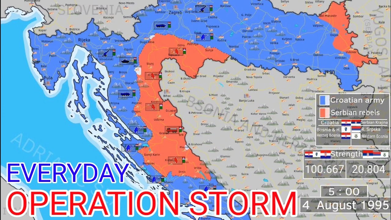 Operation Storm [Every Hour] Croatia 1995