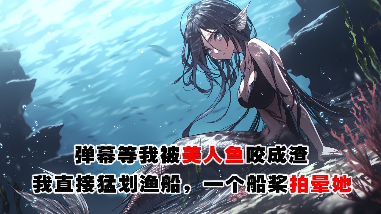 💢《滿級實習生：人魚誘捕計劃》：意外被系統選中，彈幕等我被美人魚咬成渣，我直接猛劃漁船到她身邊，一個船槳拍暈了她。 #皮皮说漫
