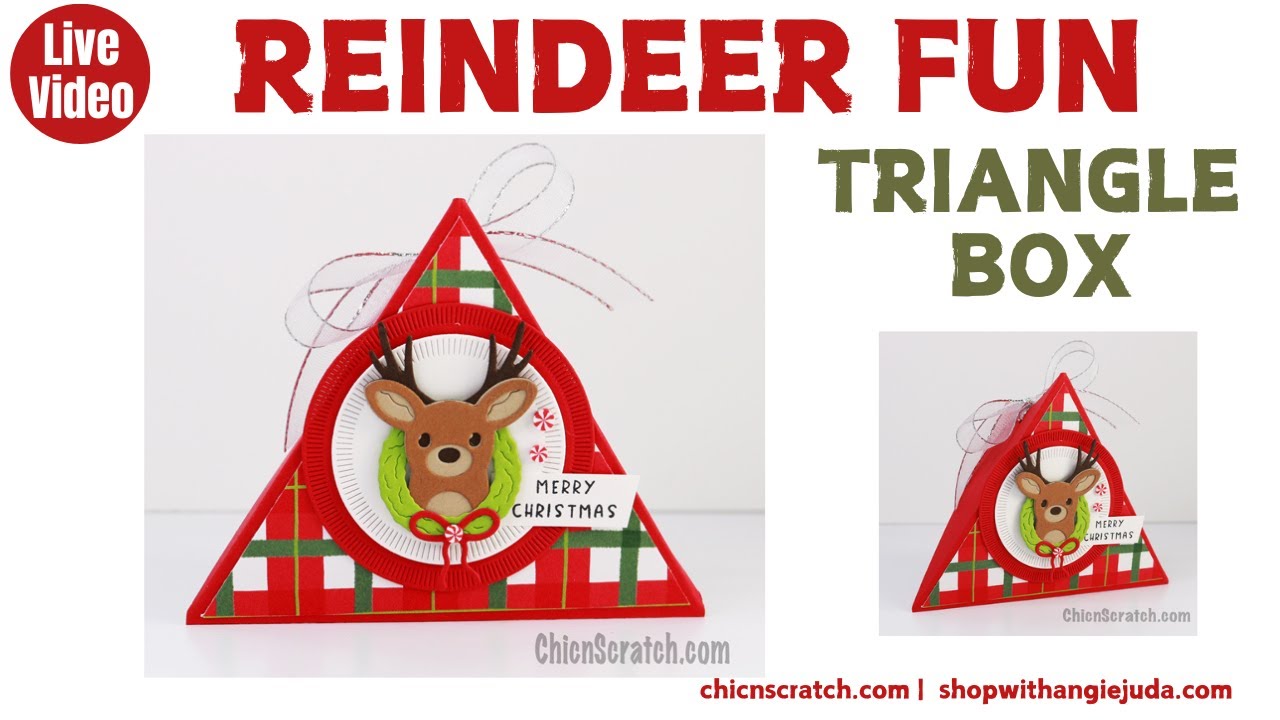 Reindeer Fun Triangle Box