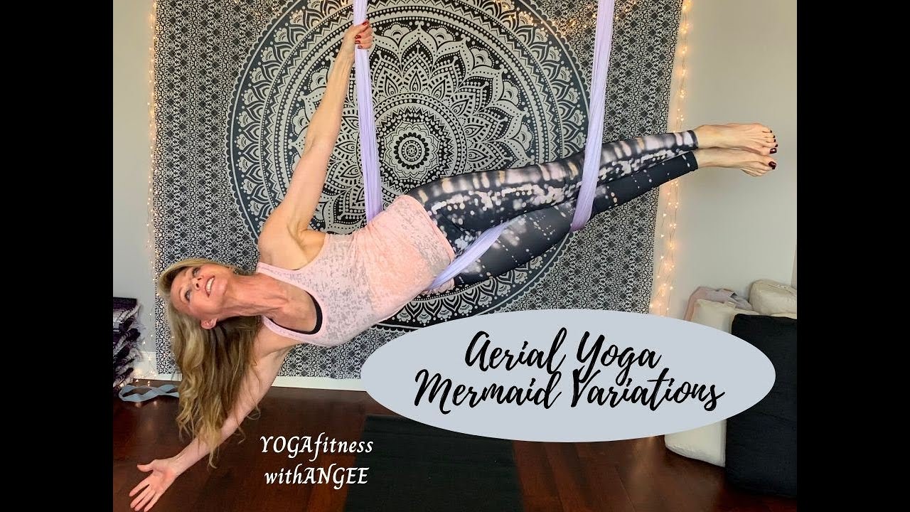 THREE MERMAID VARIATIONS FOR AERIAL YOGA  | Aerial Yoga Tricks  | 6 Minutes