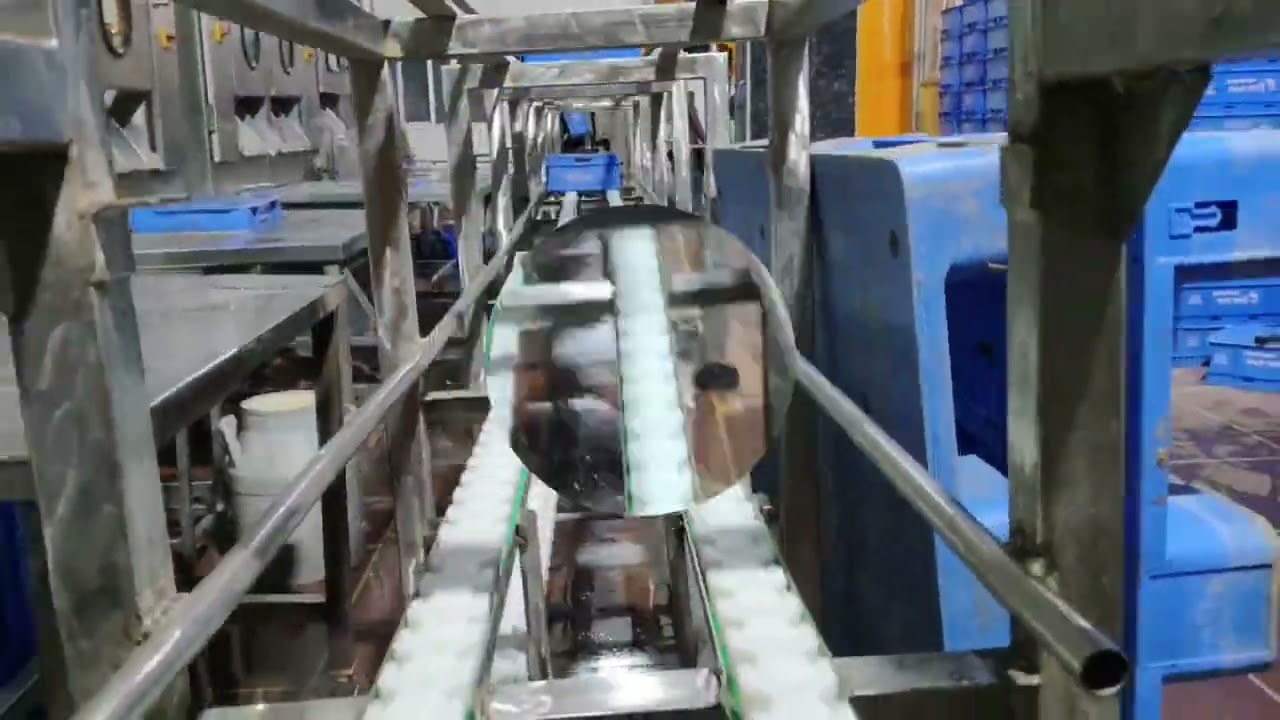 Conveyor installation #conveyor #retrofitting #automation #dairy 