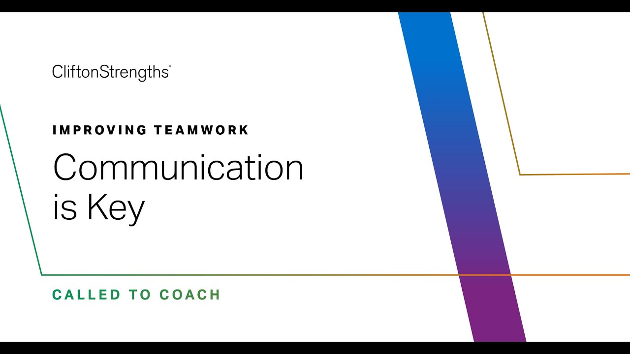 Improving Teamwork: Communication Is Key -- Called to Coach