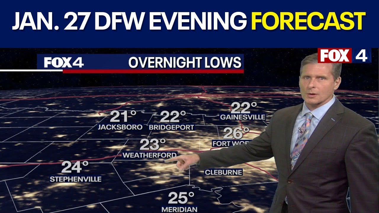 Dallas weather: Jan. 27 evening forecast