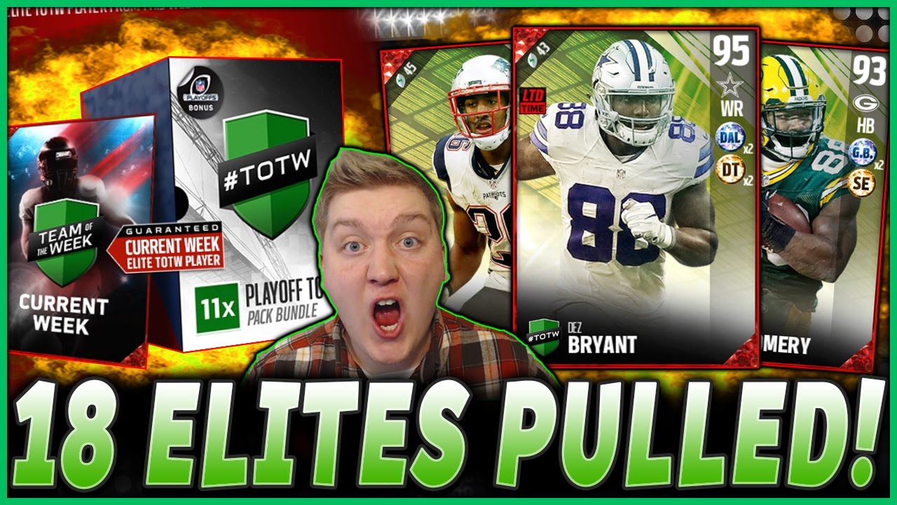 18 ELITES PULLED! MOST JUICED PACKS EVER!! | 95 LTD DEZ BRYANT! | MUT 17 PACK OPENING