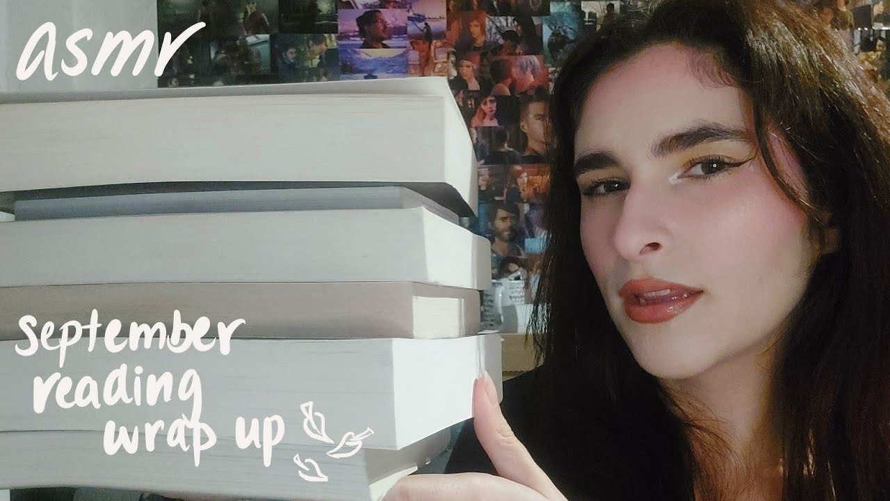 ASMR the 8 books i read in september ⭐️📚*reading wrap up* (extra long & whispering)