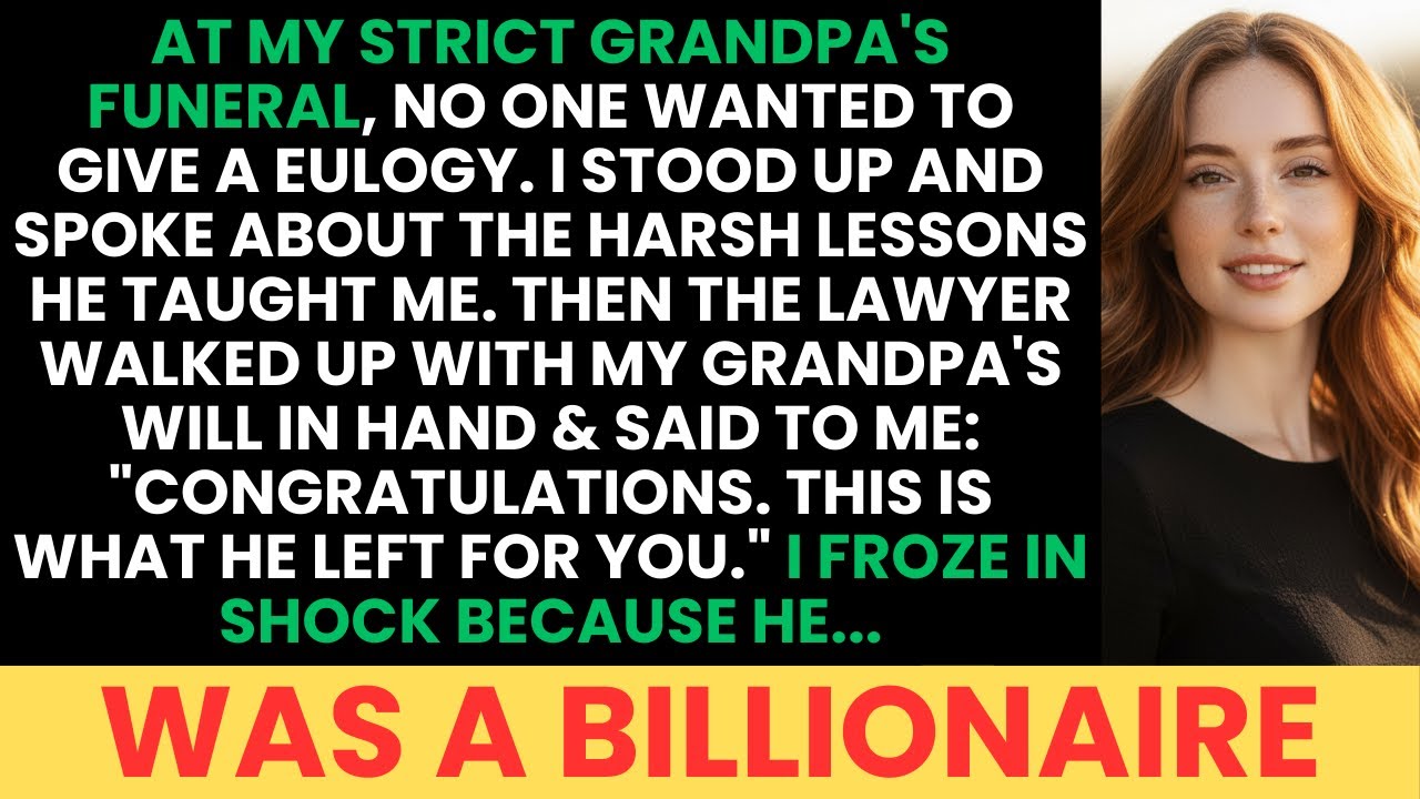 At My Billionaire Grandpa’s Funeral, No One Gave A Eulogy — Until I Stood Up. Then His Lawyer…