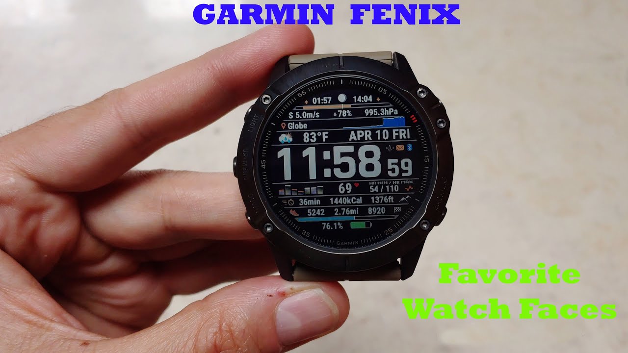 Garmin Fenix Favorite Watch Faces
