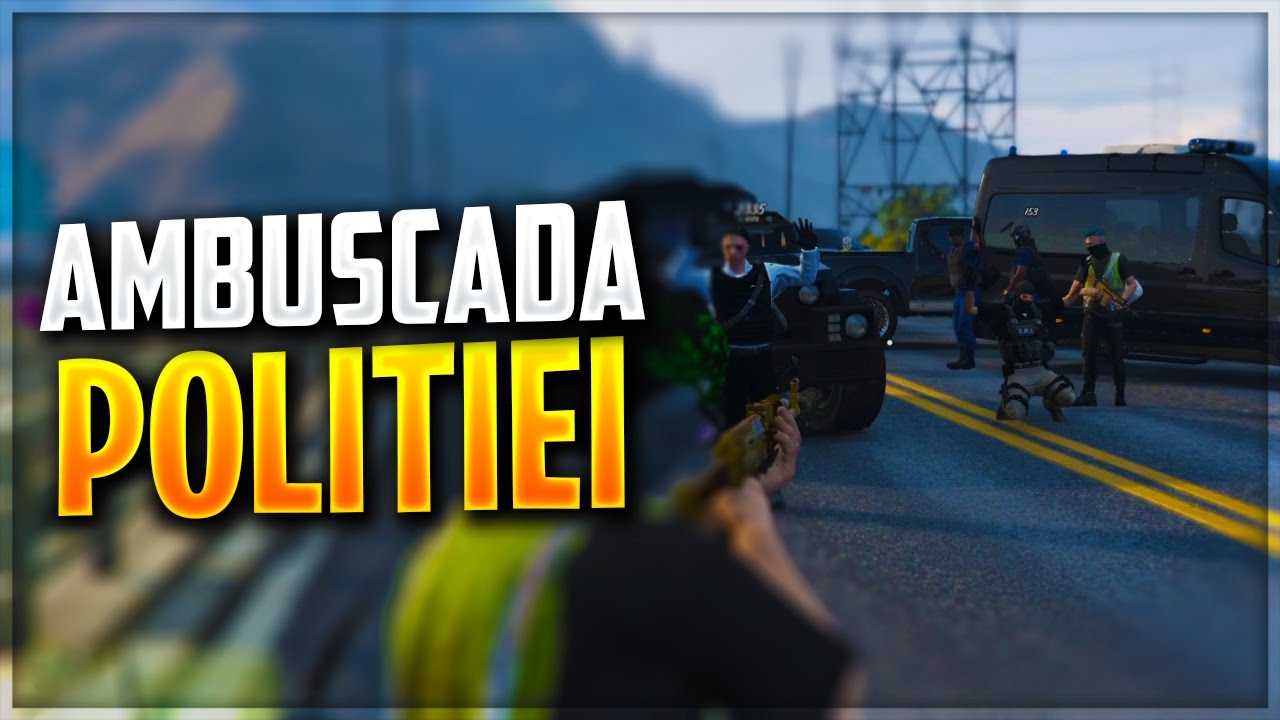 AMBUSCADA POLITIEI! SALVAM COLEGUL DIN TRANSPORTUL BLINDAT!! GTA REAL LIFE!
