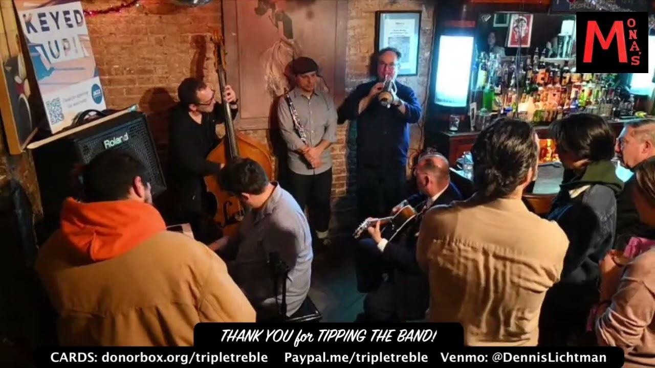 ME MYSELF AND I - Mona's jazz NYC w/ Jonathan Stout, Jon-Erik Kellso, Dalton Ridenhour