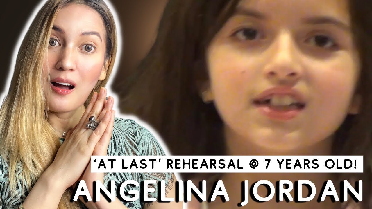 Reaction to Angelina Jordan Rehearsing “At Last” when she was 7 years old!!!🤯😱