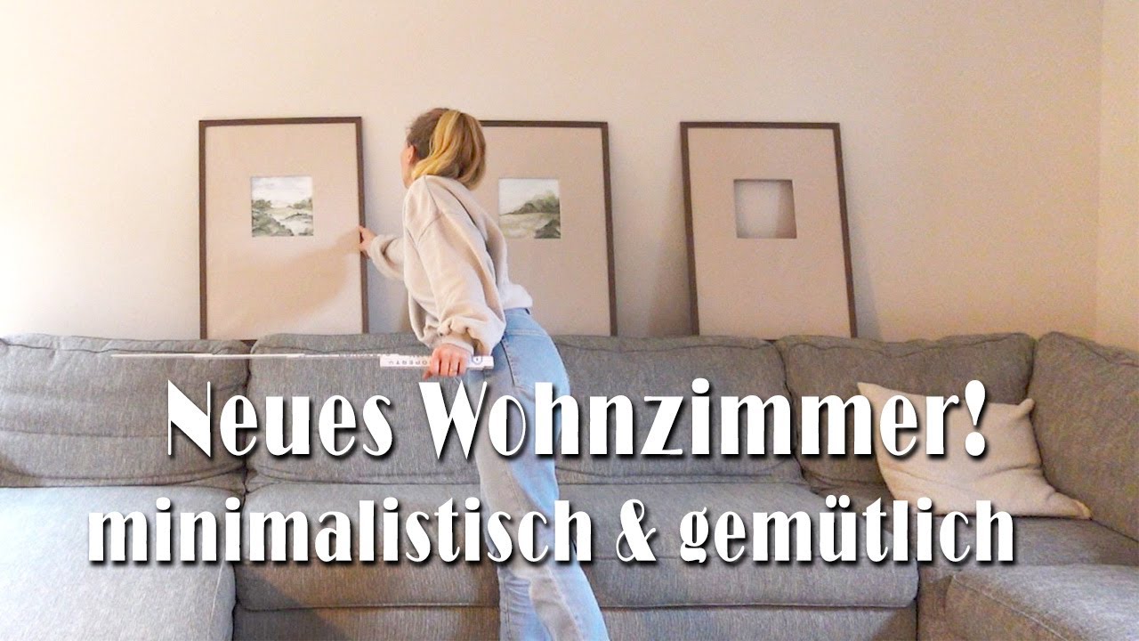 Minimalistisches Wohnzimmer Makeover – günstig & wunderschön!