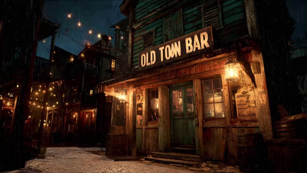 Lonely Saloon At Night • Western Lofi In The Rain