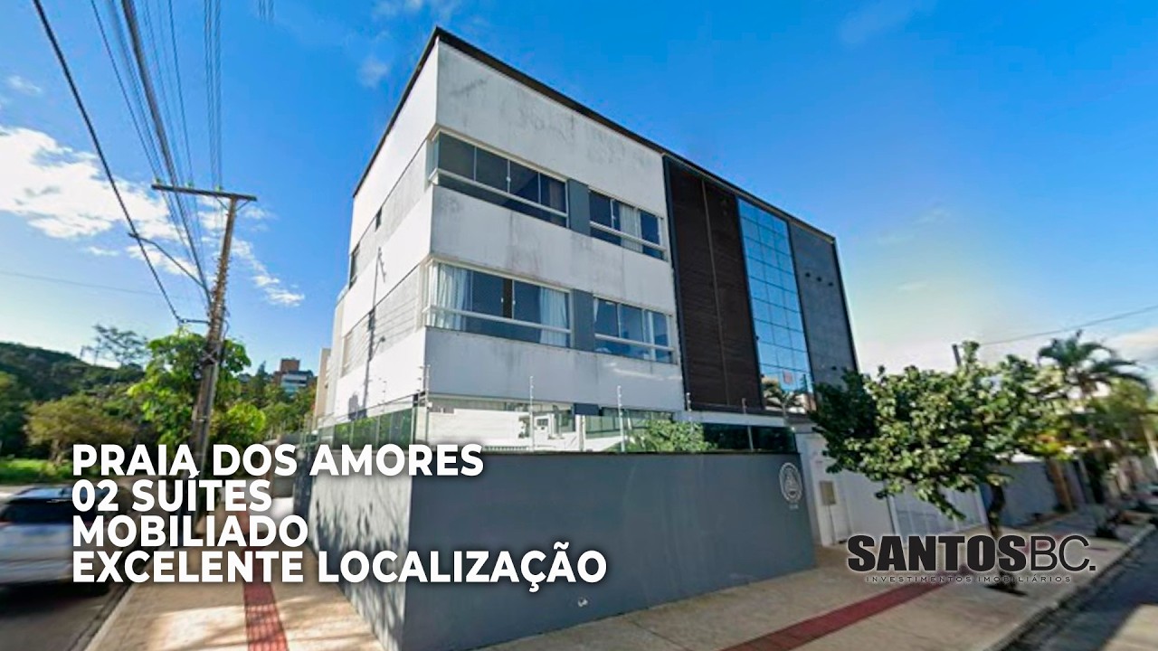 Apartamento 02 su&iacute;tes, mobiliado, na Praia dos Amores. SantosBC.