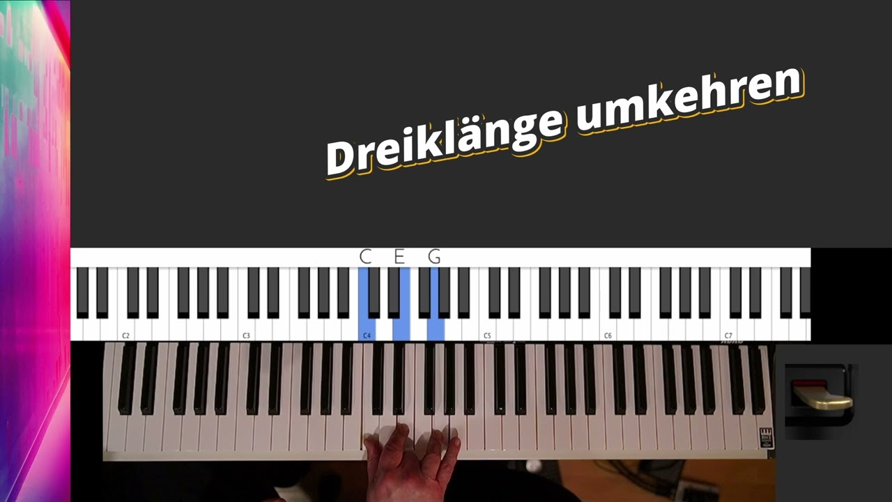 benachbarte Akkord Dreiklang Umkehrungen