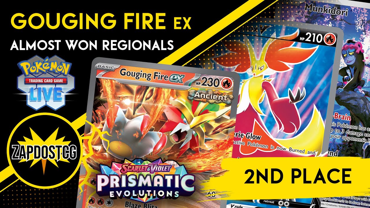 Gouging Fire ex Deck Got 2nd At Huge Regional Tournament! (Pokemon TCG)