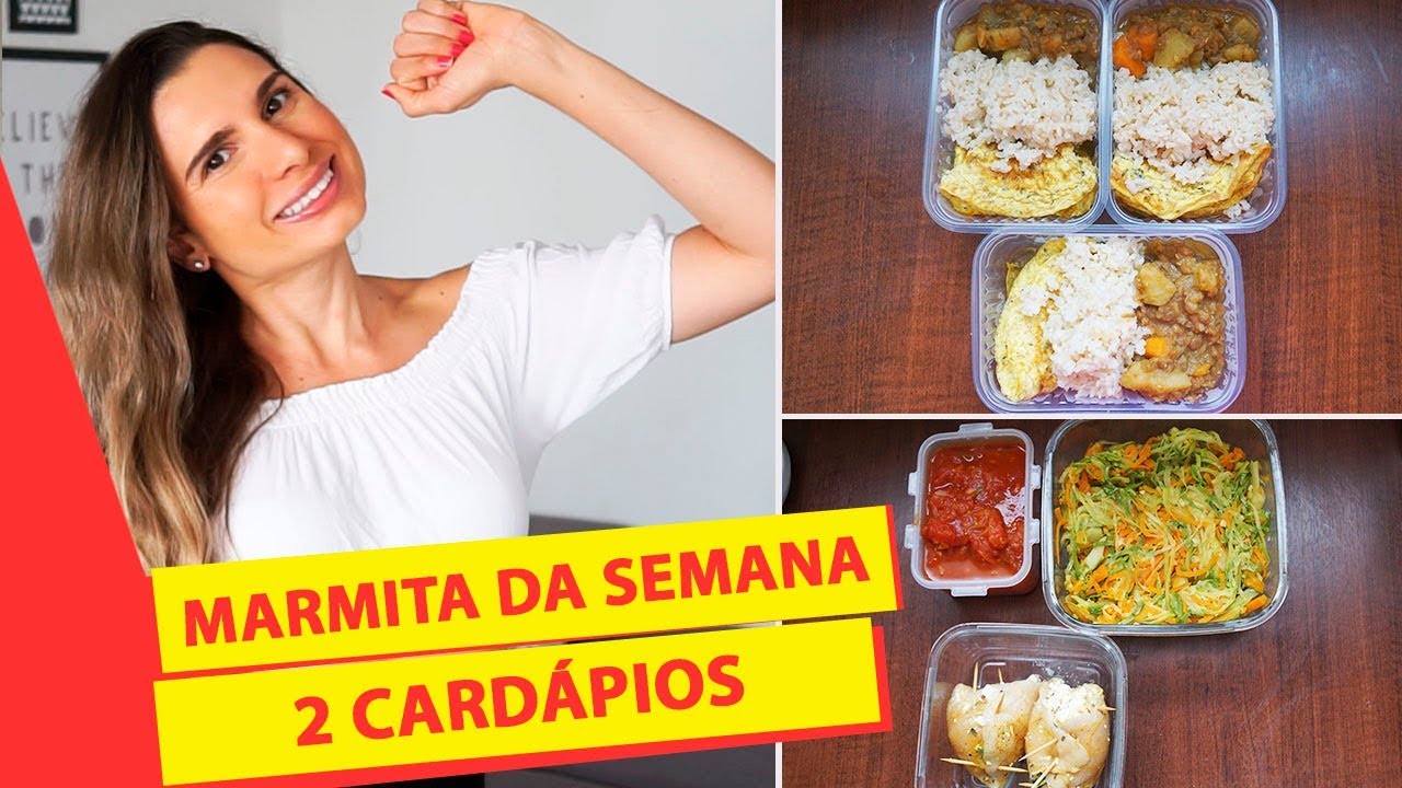 MARMITA DA SEMANA PARA EMAGRECER CERTO (2 CARDÁPIOS DIFERENTES) / ALMOÇO SAUDÁVEL