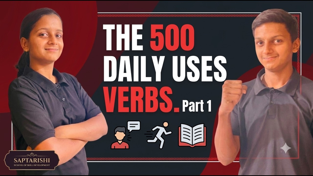THE 500 daily used VERBS l Part 1 l use these verbs to create a meaningful sentence