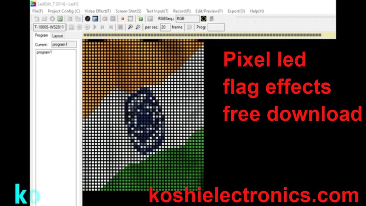 Pixel led effects free download
