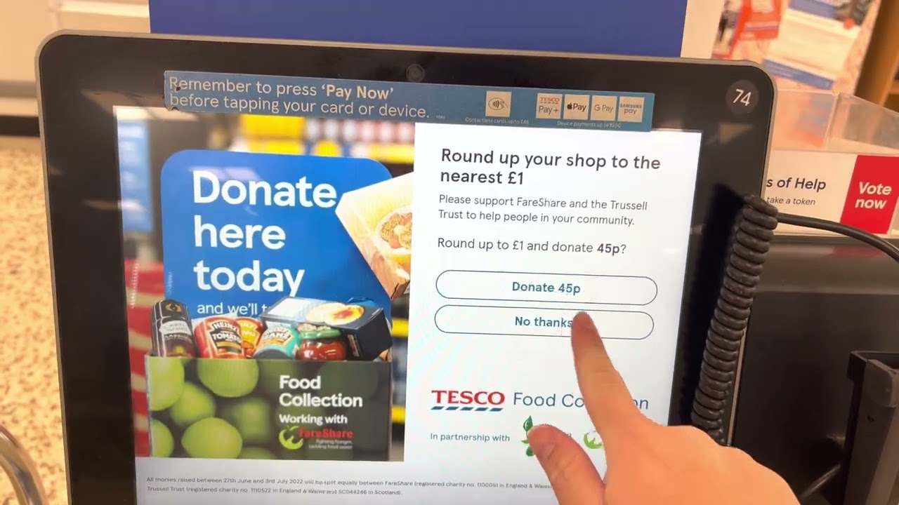 NCR self checkout at Tesco extra basildon