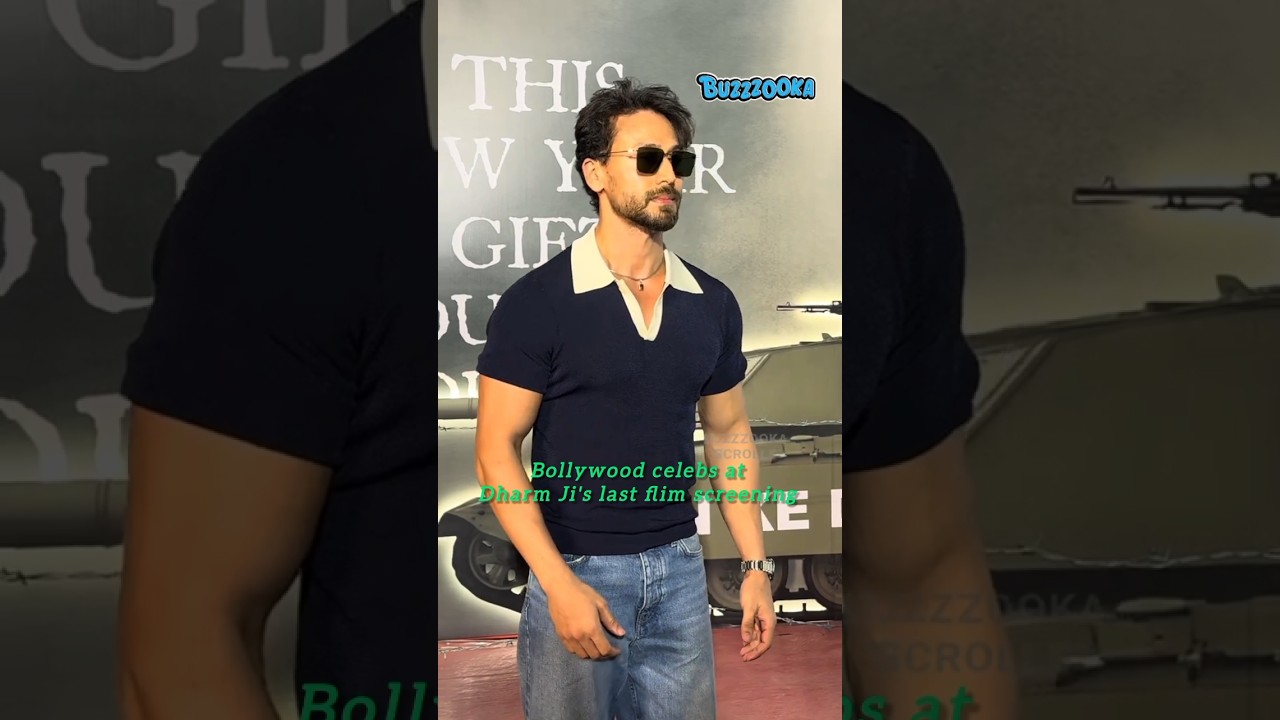 Bollywood Celebs At Dharmendra Ji's Last Film Ikkis Screening #bollywood #dharmendra