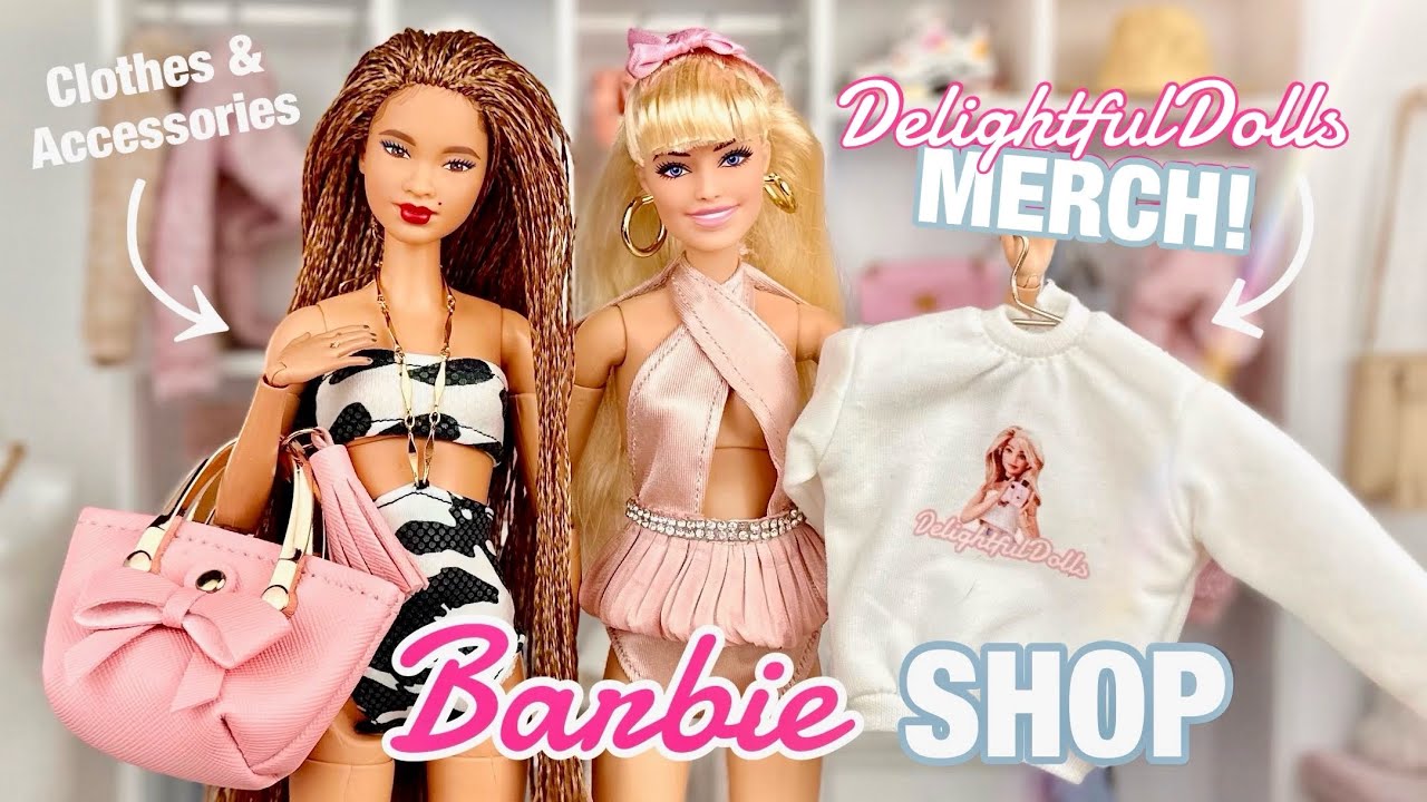 Barbie Shop Review + My Mini MERCH! The Doll Tailor - Barbie Clothes & Accessories