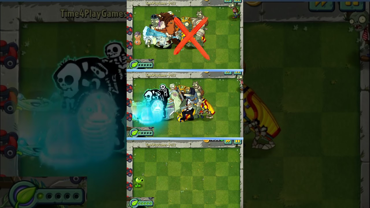 Pea Nut x Power Vine x Repeater Power Up vs Team Gargantuar Zombie PvZ 2 #shorts #pvz #pvz2