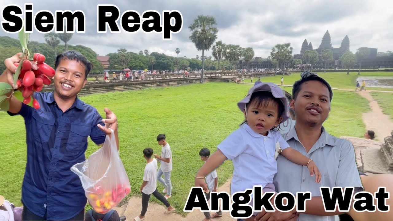 ២ថ្ងៃលើទឹកដីសៀមរាបអង្គរ Family trip to visit Siem Reap Aangkor Wat on holiday, Relaxing with family