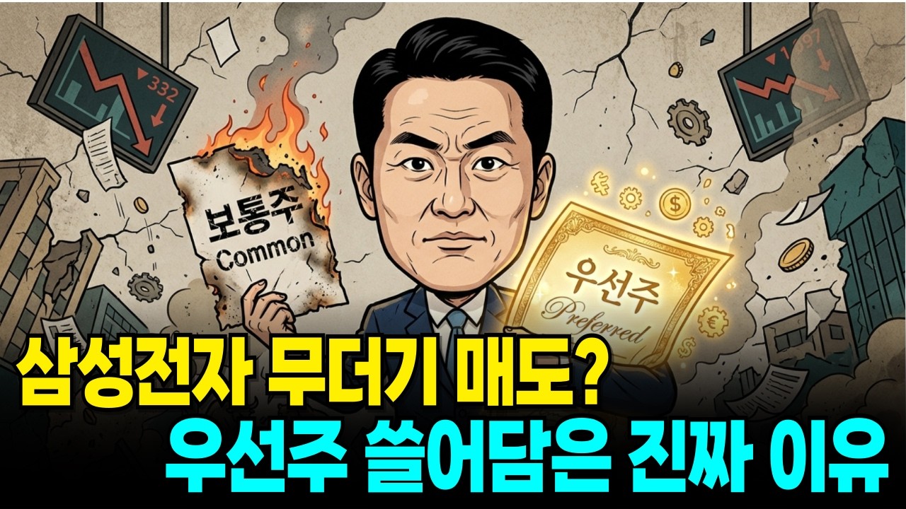 폭락장에 외국인이 삼성전자 보통주를 팔고 우선주를 쓸어담은 진짜 이유