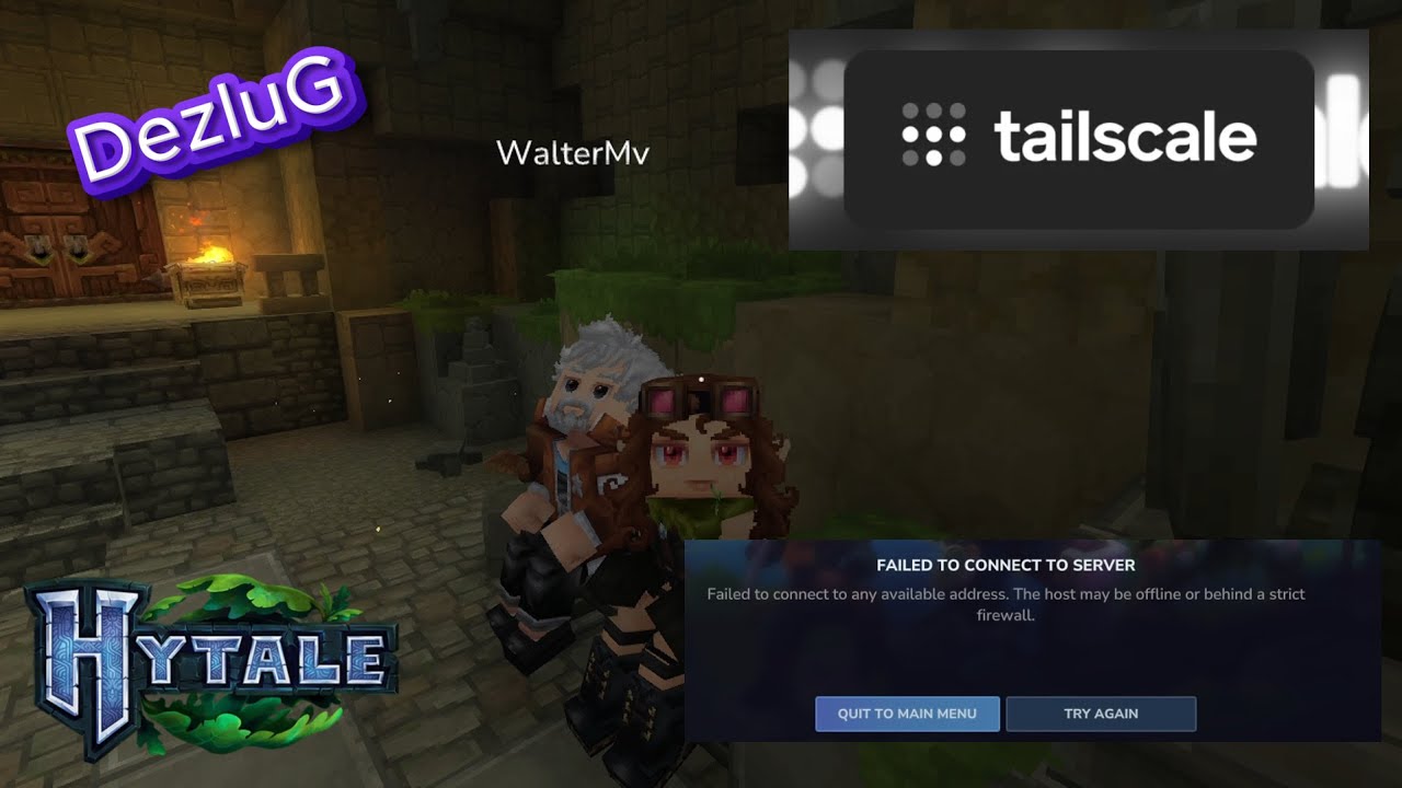 Como jugar 💚HYTALE CON AMIGOS si te sale el error de conexión o Firewall 🚨(METODO TAILSCALE)🚨 #fypシ