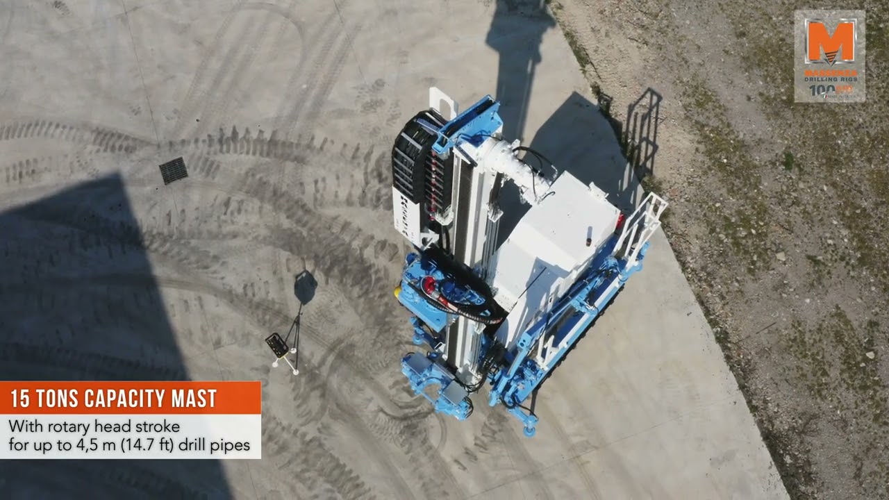New cutting-edge and powerful Massenza MI8 drilling rig for water wells up to 260 m