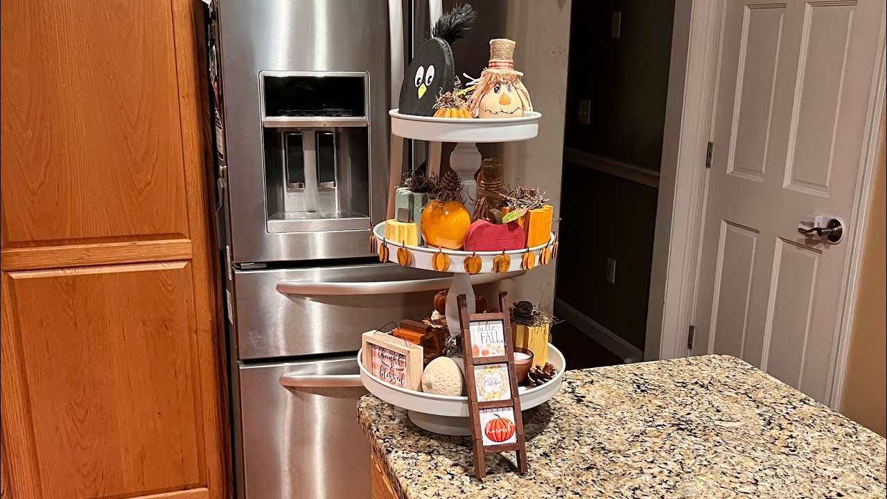 Dollar Tree Fall Tiered Tray!