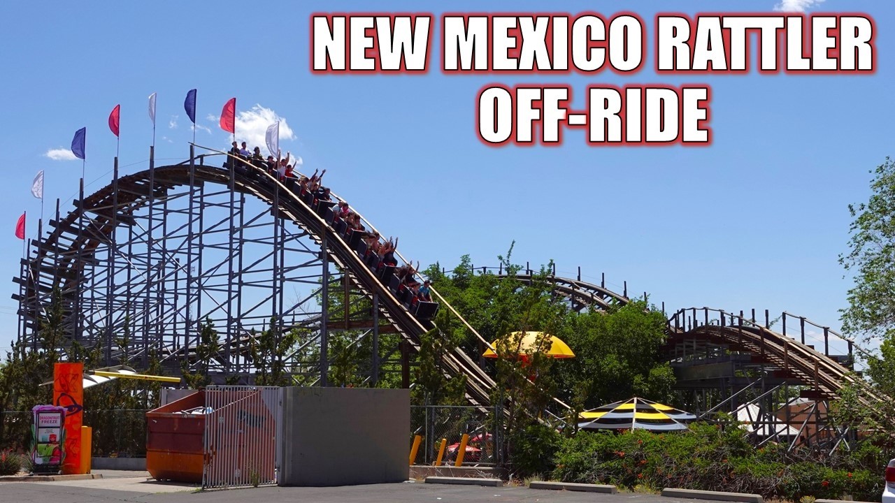 New Mexico Rattler Off-Ride Footage (60FPS), Cliff's Amusement Park CCI Wood Coaster | Non-Copyright