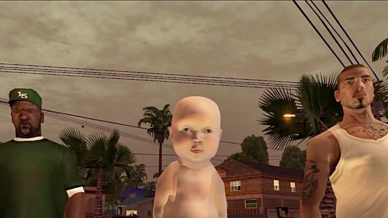 GTA San Andreas - Baby CJ Cutscenes - Los Santos Return Sweet Missions