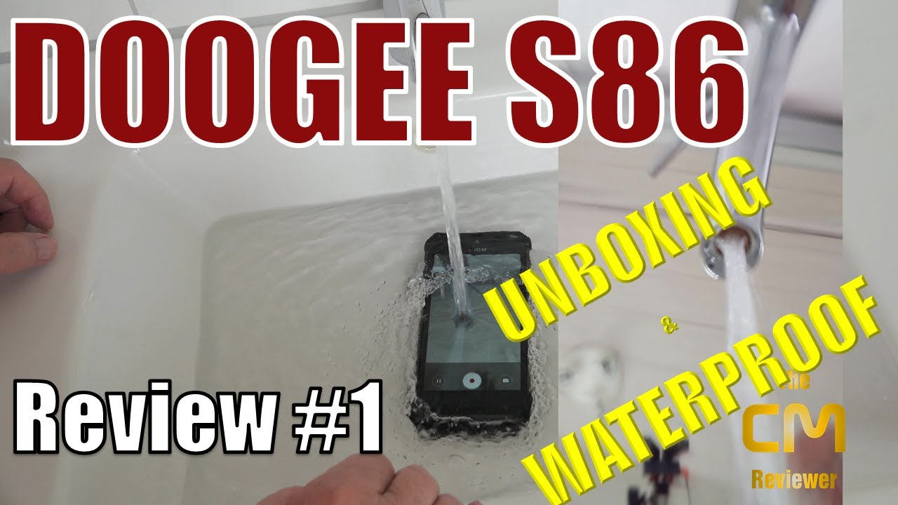 Doogee S86 Test #1: Deep Unboxing & Waterproof Check - IP68 Test