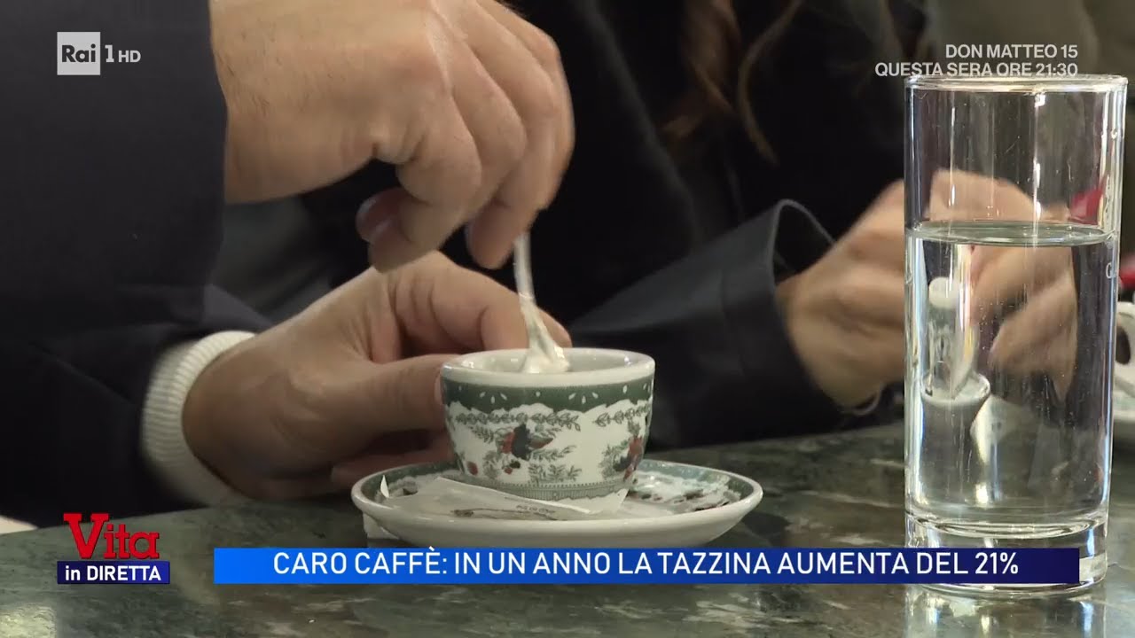 Caro caffè: in un anno aumenti del 21% - Vita in diretta 22/01/2026