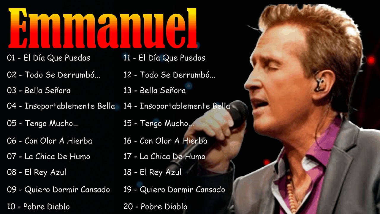 Emmanuel 15 Grandes Êxitos 2026 | Lo Mejor Del Rey Del Pop Latino | El Rey Azul y Sentirme Vivo