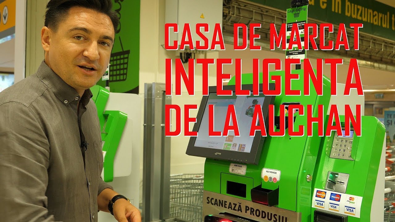 Casa de marcat inteligentă de la Auchan - www.buhnici.ro