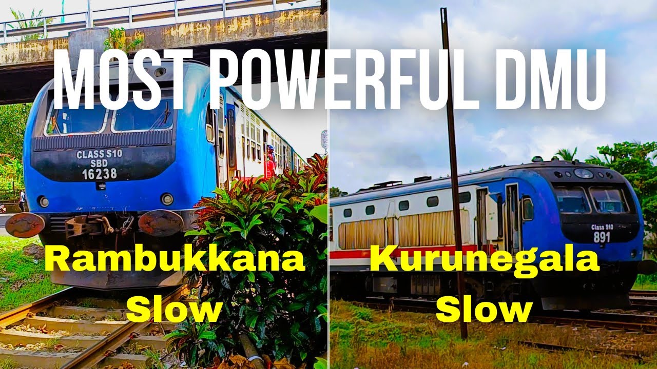 The MOST POWERFUL DMU in Sri Lanka Railways! | Kurunegala Slow | Rambukkana Slow | Class S10