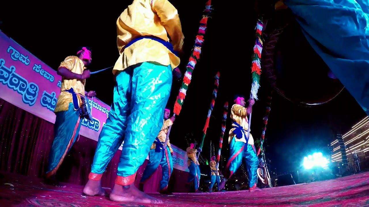 Nandikolu kunitha. Folk Dance of Karnataka
