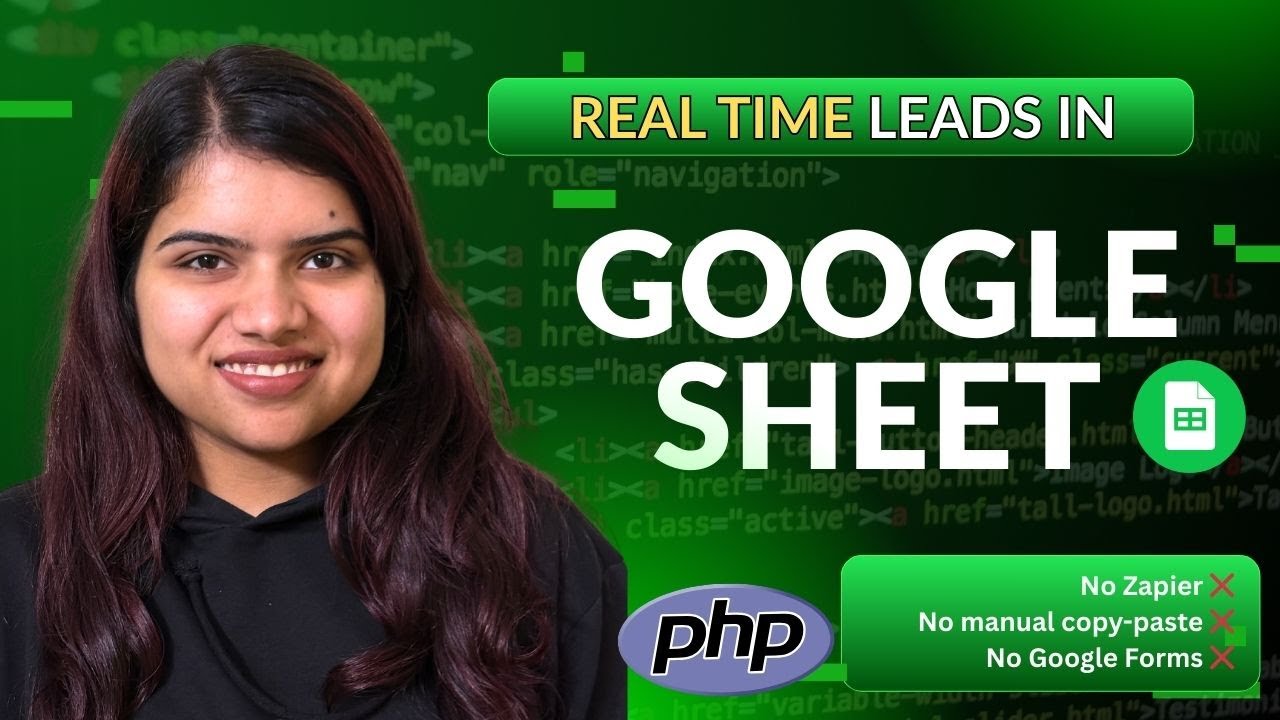 Get Website Leads Directly in Google Sheets using PHP