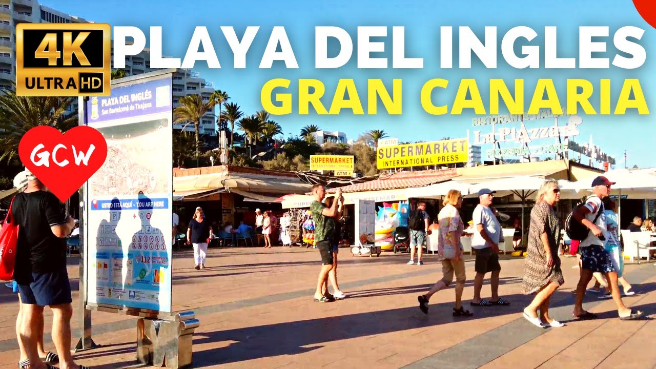 PLAYA DEL INGLES Anexo 2 Gran Canaria January 2024 🔴 Anexo 2 Shopping Centre to Atlantic Beach Club
