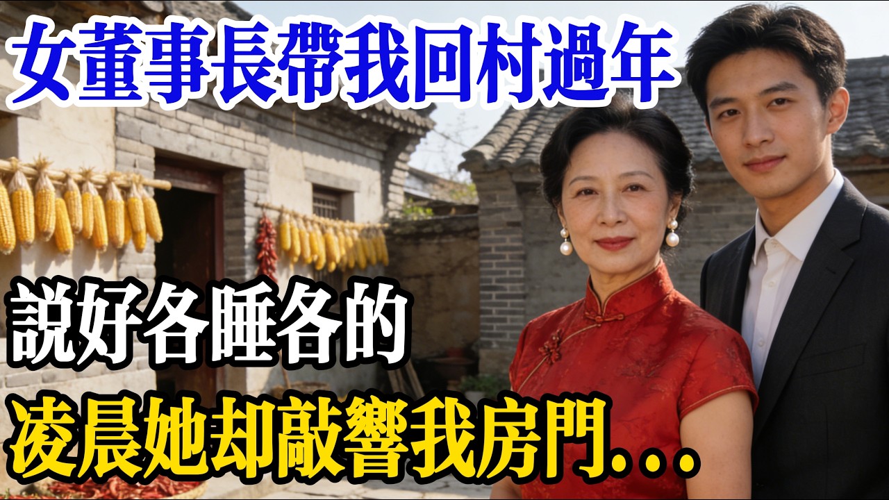 女董事長帶我回村過年，說好各睡各的，凌晨她卻敲響我房門… #民間故事 #暮色回響