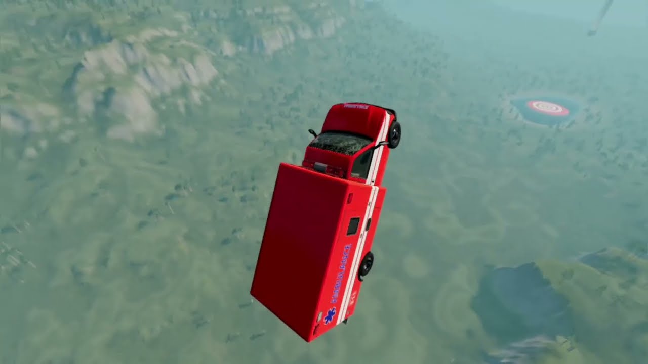 Beamng drive vs truck bus thar car school bus vs rump jump bemng 