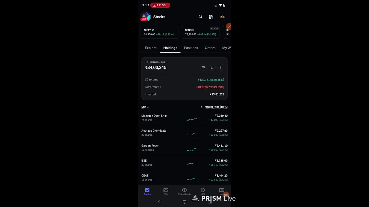 🔥LIVE Stock Market Portfolio |Longterm Investment | Shares Fundamentals Explain.