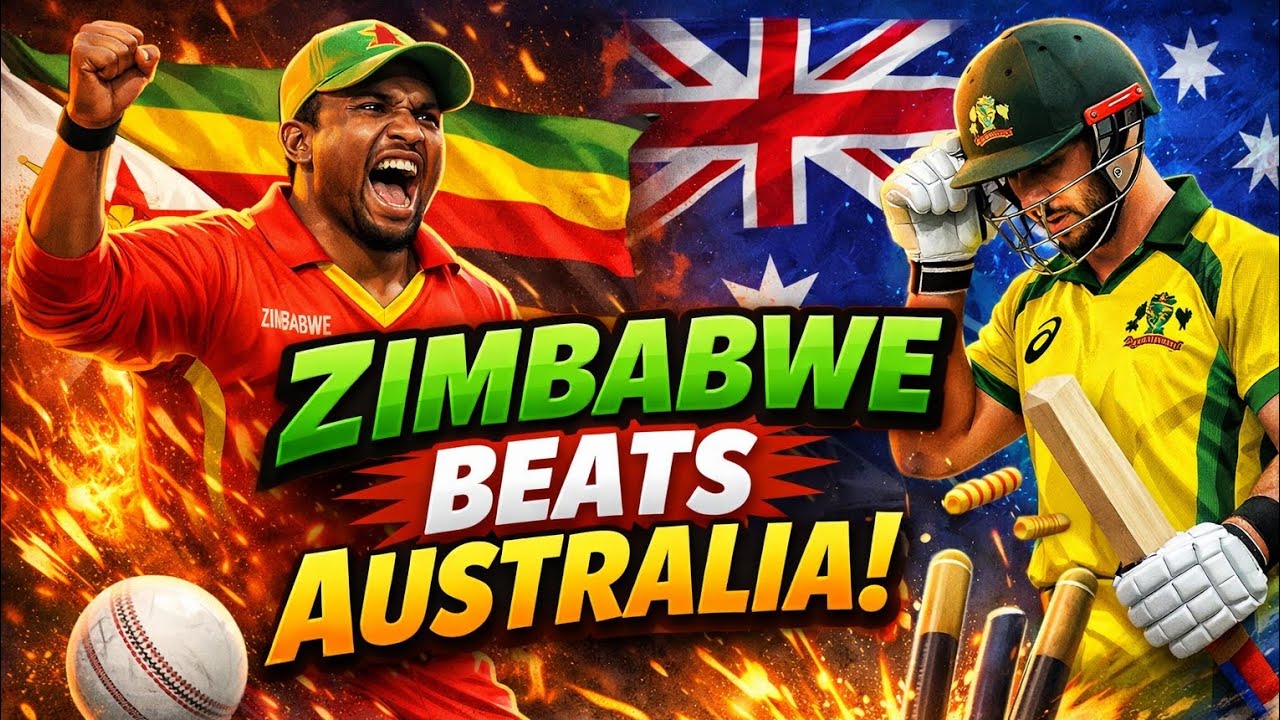 Zimbabwe beats Australia 2nd time in t20 worldcup