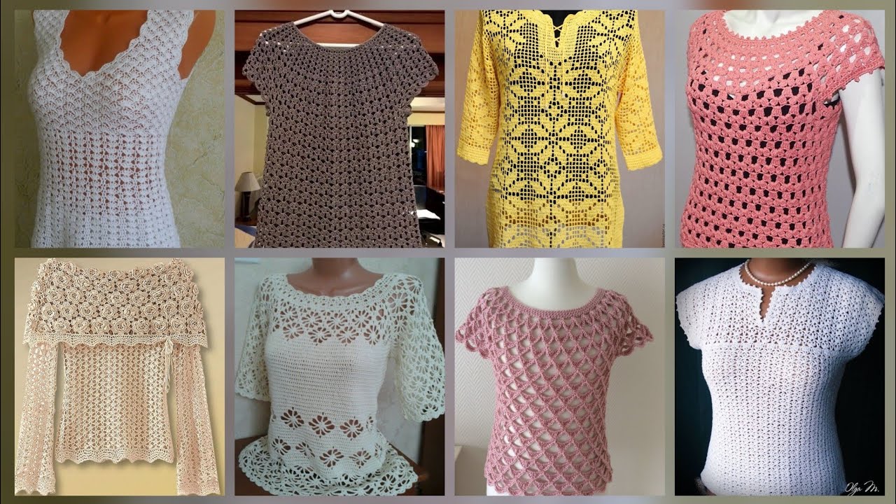 Most beautiful stylish crochet tops blouse design #2025