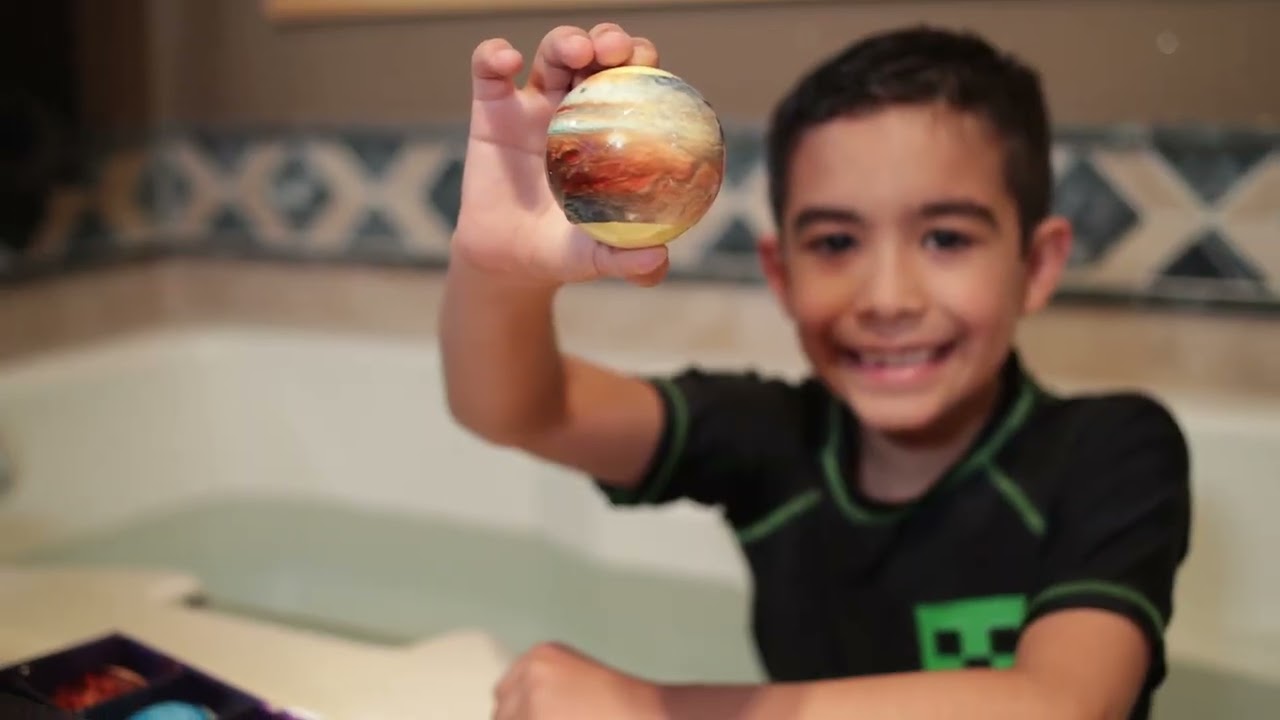 Planet Explore Bath Bombs for Kids with Surprise Inside