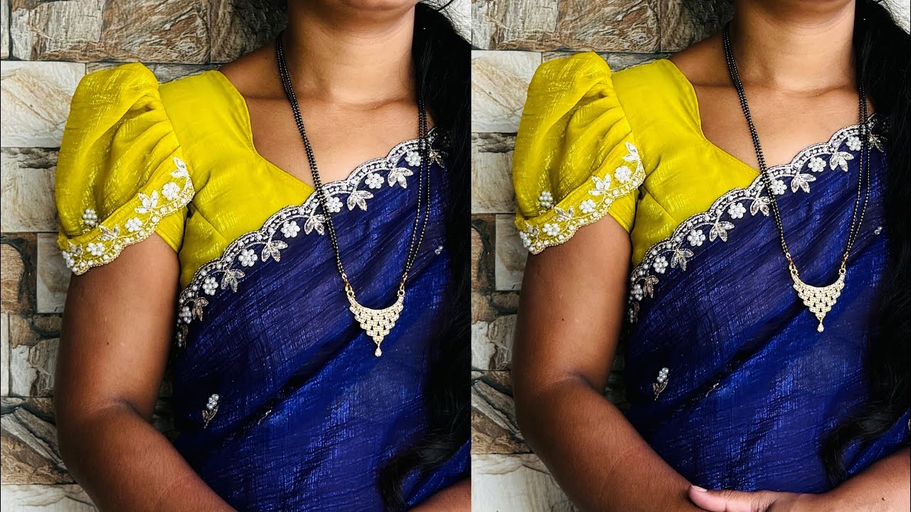 trending ruffle sleeve design cutting and stitching| sleeves design for blouse| design sleeves