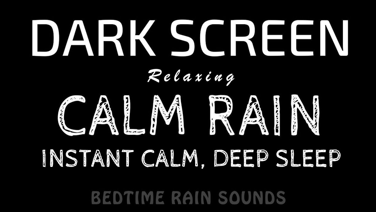 Fall Into Deep Sleep! Calming RAIN Sounds to Support Better Sleep & Relax | Black Screen ASMR